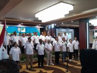 Ketua DPW APRI Kalimantan Tengah Jaya Samaya Monong usai pelantikan kepengurusan di Palangka Raya.