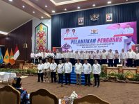 Gubernur Agustiar Sabran menghadiri pelantikan Pengurus Kadin Kalimantan Tengah masa bakti 2026–2031.
