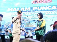 Gubernur Agustiar Sabran melepas atlet O2SN Kalteng menuju tingkat nasional.
