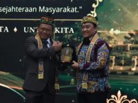 Wakil Gubernur Kalteng Edy Pratowo menghadiri pelantikan DPW Deprindo Kalimantan Tengah.