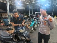 Polsek Rakumpit menyosialisasikan larangan knalpot brong kepada bengkel motor di Palangka Raya.
